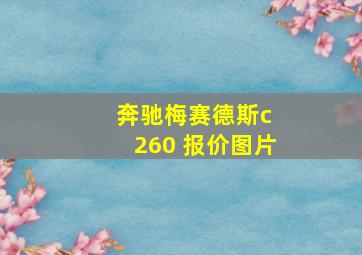 奔驰梅赛德斯c 260 报价图片